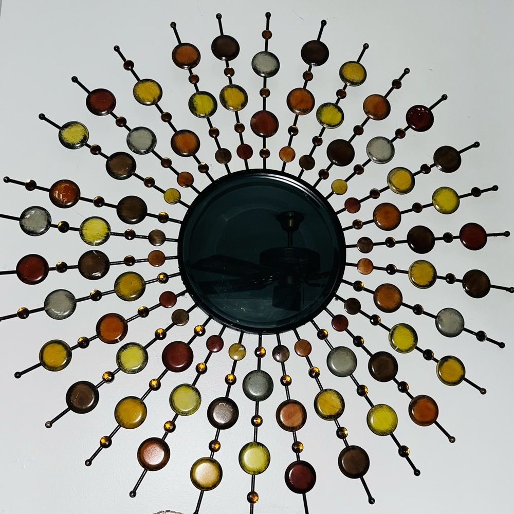 Sunburst wall mirror